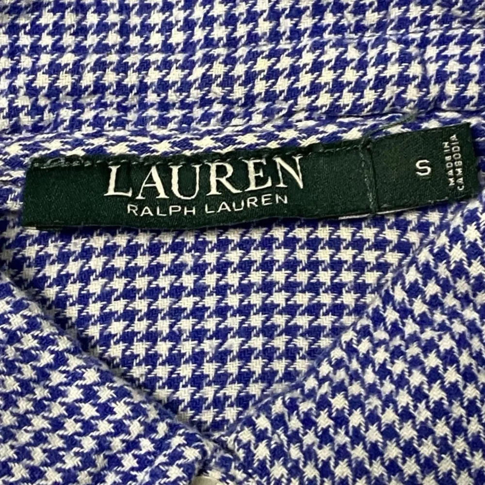 Ralph Lauren Classic Night Gown Sleep Shirt Womens S Blue White Pajama Dress - Picture 6 of 6